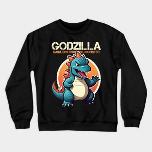 godzilla Kaiju Monster Destructive Crewneck Sweatshirt